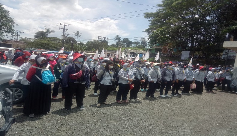 Buruh Unjuk Rasa di Bojongkokosan Sukabumi, Tuntut Tanggung Jawab Perusahaan