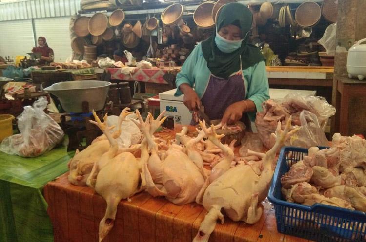 Harga Daging Ayam di Kulonprogo Naik Jadi Rp32.000 per Kilogram