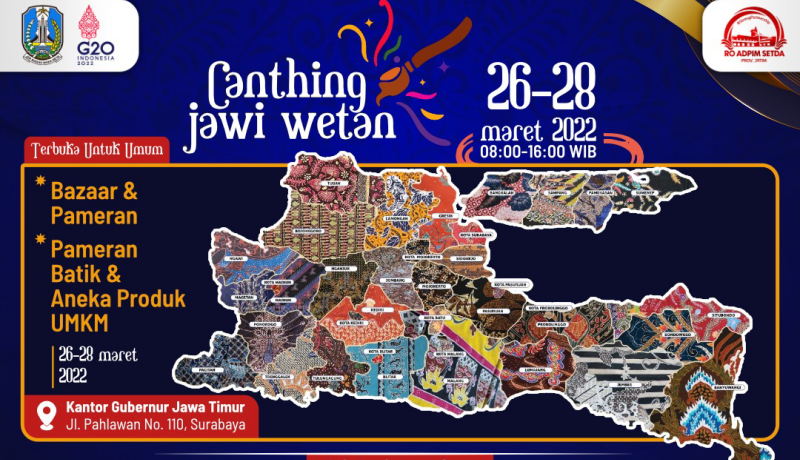 Dorong Percepatan Pemulihan Ekonomi, Pemprov Jatim Gelar Pameran Batik Jatim