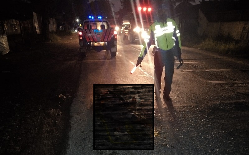 Pejalan Kaki Tanpa Identitas Tewas Terlindas Truk di Jalan Pematangsiantar-Medan