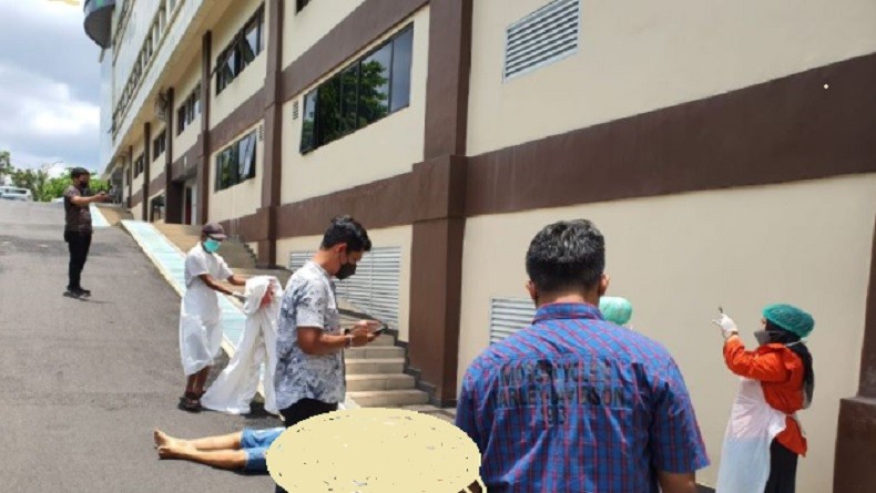 Kronologi Pria Lompat dari Lantai 7 Hotel di Tanjungpinang, Terekam CCTV