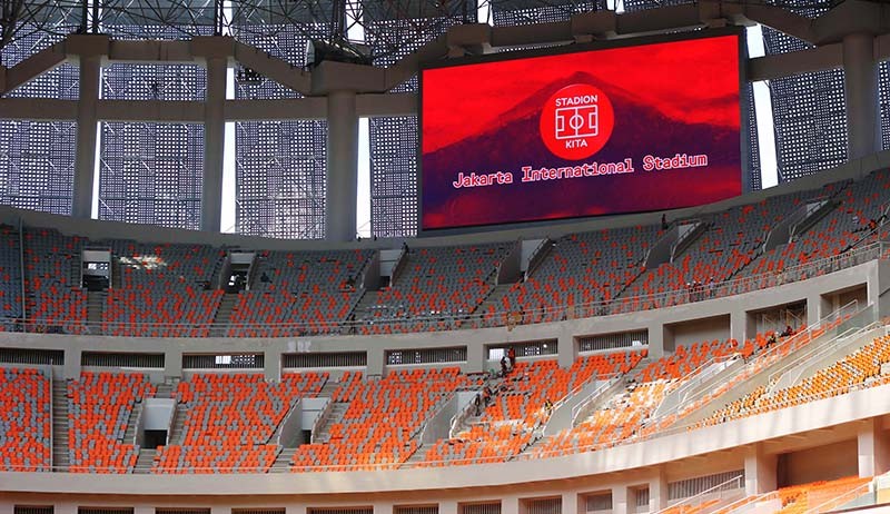 Kemegahan Stadion JIS Didominasi Warna Oranye - Bagian 6