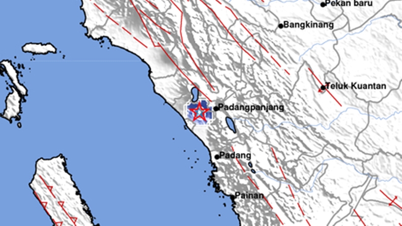 Gempa Terkini Magnitudo 3,1 Guncang Padang Pariaman