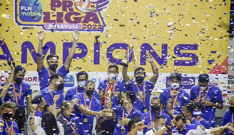 Momen SBY Ikut Selebrasi saat Bogor Lavani Juara Proliga 2022 - Bagian 2