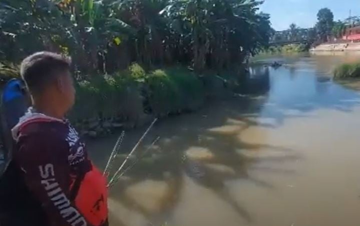 Tebingtinggi Geger, Pemancing Dapat Ikan Tapah Raksasa Berbobot 65 Kg di Sungai