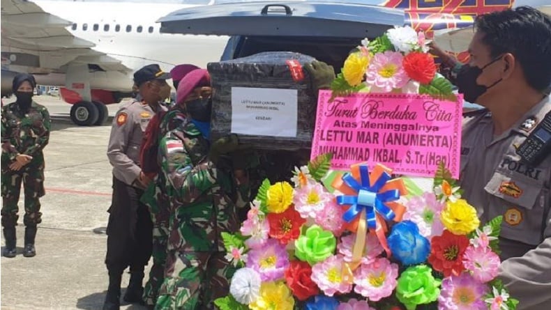Putra Terbaik Konawe, Jenazah Lettu Anumerta M Ikbal Dibawa Pulang ke Kampung Halaman