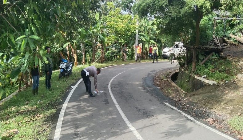 Vario Senggol Motor lain di Geopark Ciletuh Sukabumi, Bapak dan 2 Anak Tewas