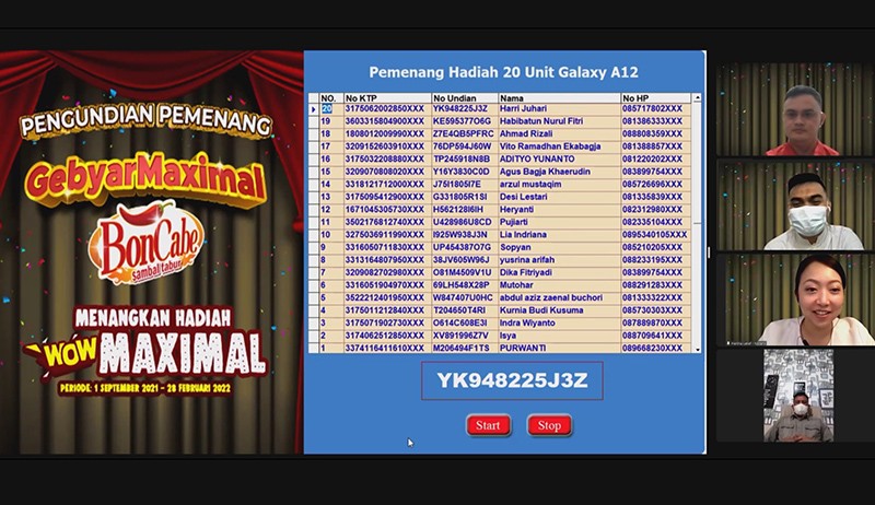 Apresiasi Masyarakat, BonCabe Berikan Hadiah iPhone 12 hingga Honda Brio - Bagian 2