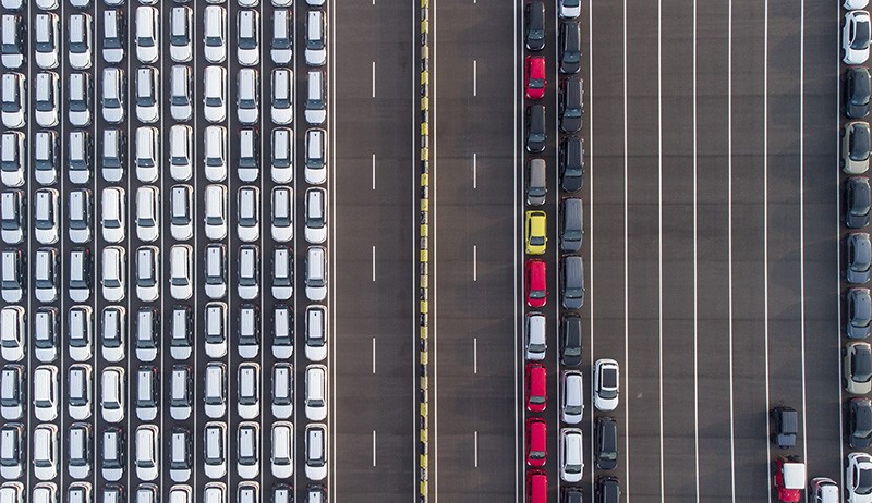 Penampakan dari Udara Ribuan Mobil Diekspor dari Pelabuhan Patimban - Bagian 2