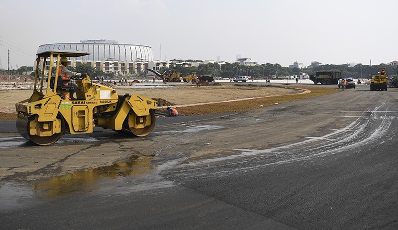 Penampakan dari Udara Sirkuit Formula E Berdekatan dengan Stadion JIS - Bagian 5