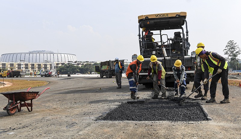 Penampakan dari Udara Sirkuit Formula E Berdekatan dengan Stadion JIS - Bagian 4
