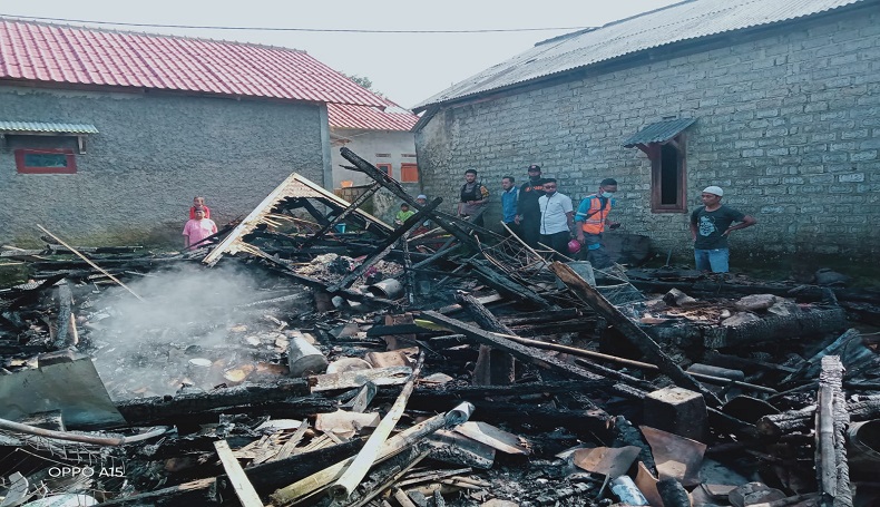 Kebakaran Rumah di Sukabumi, 2 Keluarga Harus Numpang Tinggal di Kerabat Selama Ramadhan