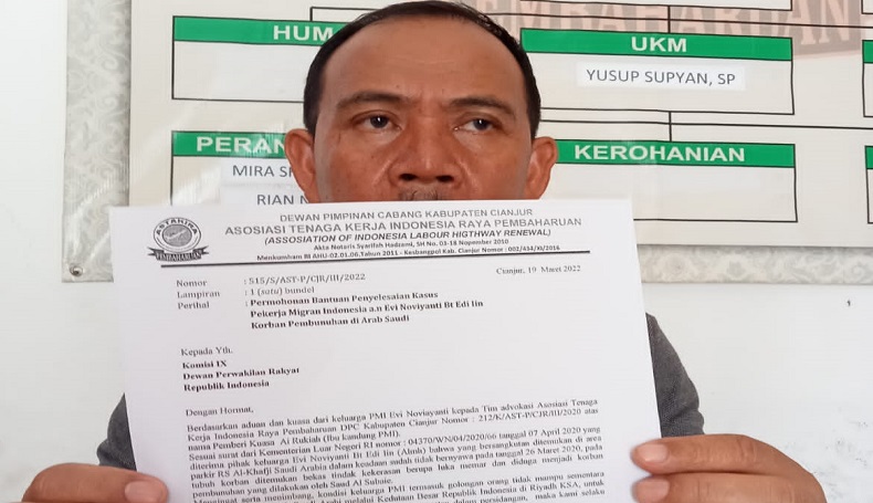 Ungkap Dugaan Pembunuhan Buruh Migran asal Cianjur, Astakira Dorong DPR Ikut Andil
