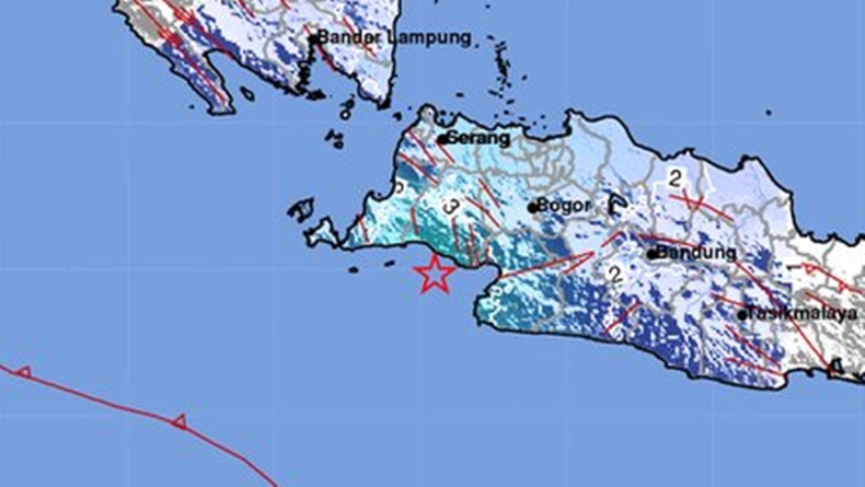 Gempa Magnitudo 5,0 Goyang Bayah Banten, Getaran hingga Bekasi