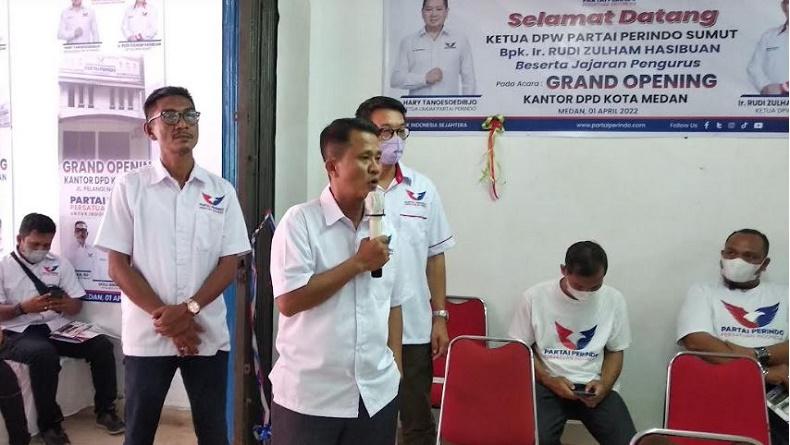 Punya Kantor Baru, Ketua Perindo Medan: Ini Bentuk Soliditas Kader dan Pengurus