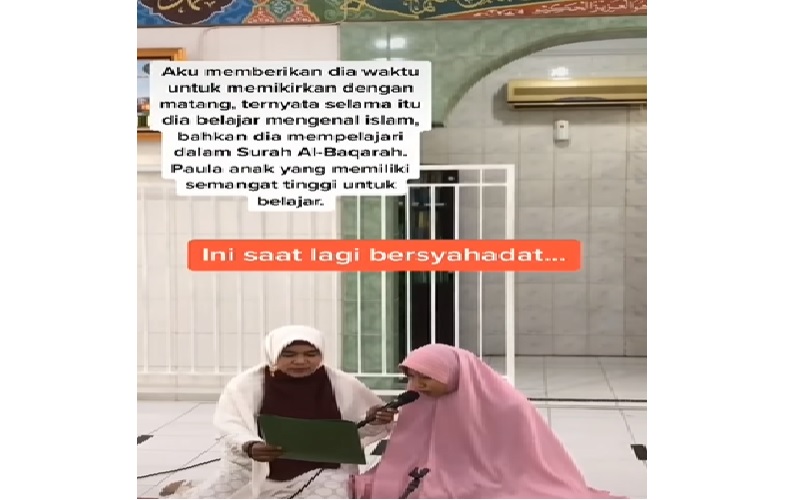 Kisah Gadis Cantik Mantap Jadi Mualaf, Berawal dari Lihat Sahabat Salat