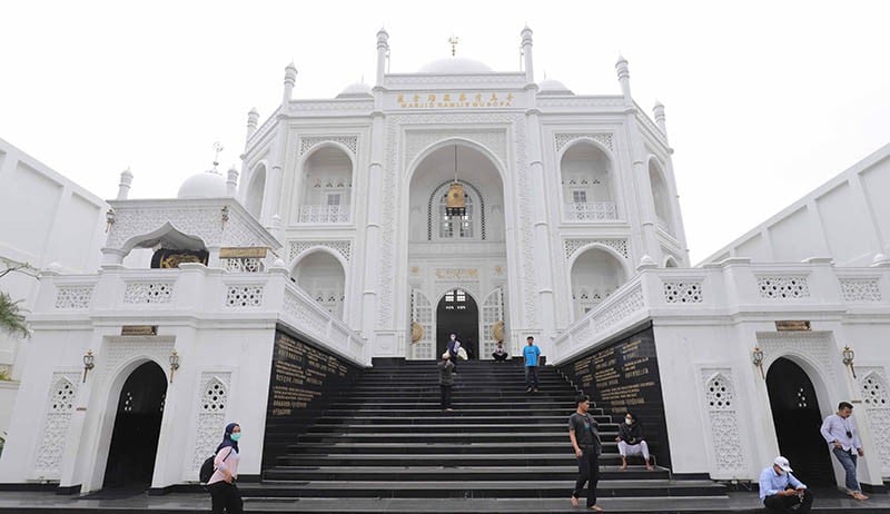 Pesona Masjid Ramlie Musofa, Taj Mahal di Jakarta Utara Ada Ukiran China dan Arab - Bagian 2