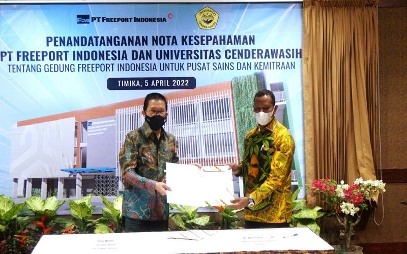 Freeport Tanda Tangani MoU Pembangunan Gedung Pusat Sains dan Kemitraan di Universitas Cenderawasih