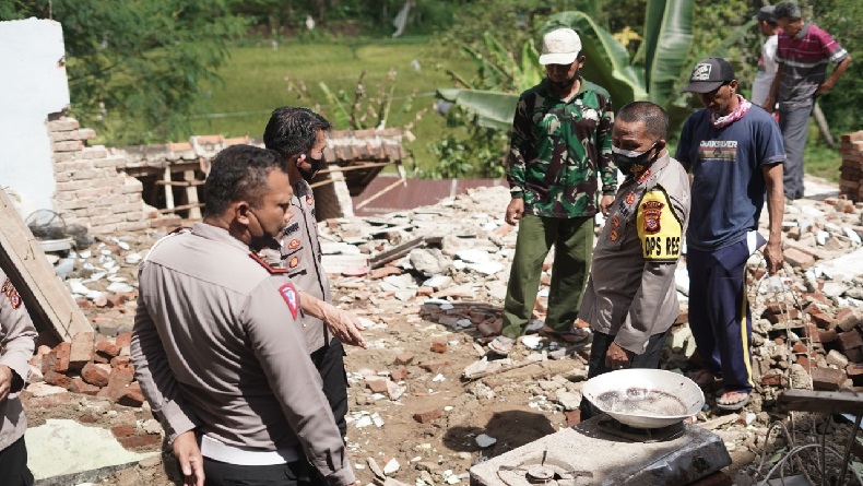 Polisi Akan Bangun Kembali Rumah Korban Ledakan Tabung Gas 3 Kg di Ngamprah KBB