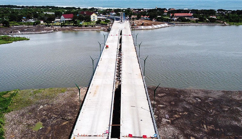 Progres Pembangunan Jembatan Kretek II Parangtritis Sepanjang 2.015 Meter - Bagian 2