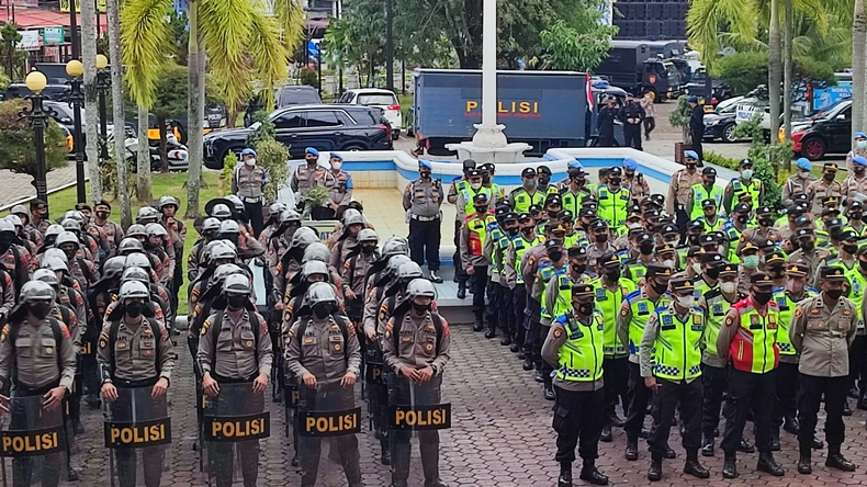  800 Personel Polresta Padang Diterjunkan Kawal Unjuk Rasa Mahasiswa
