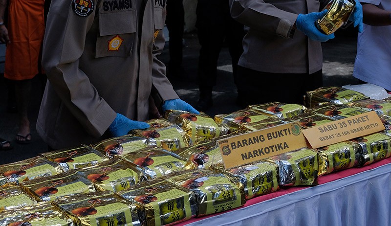 Polda Bali Ungkap Kasus Narkotika, 35 Kilogram Sabu Diamankan - Bagian 1