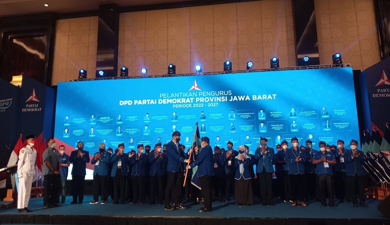 Lantik Pengurus DPD Partai Demokrat Jabar, AHY: Saya Ingin Kita Kembali Berjaya