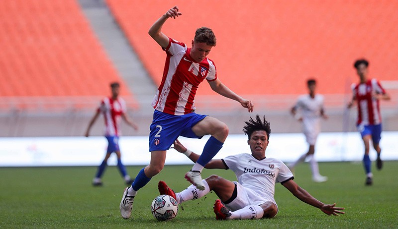 Laga Pembuka IYC 2021, Bali United U-18 vs Atletico Madrid U-18 Berjalan Sengit - Bagian 1