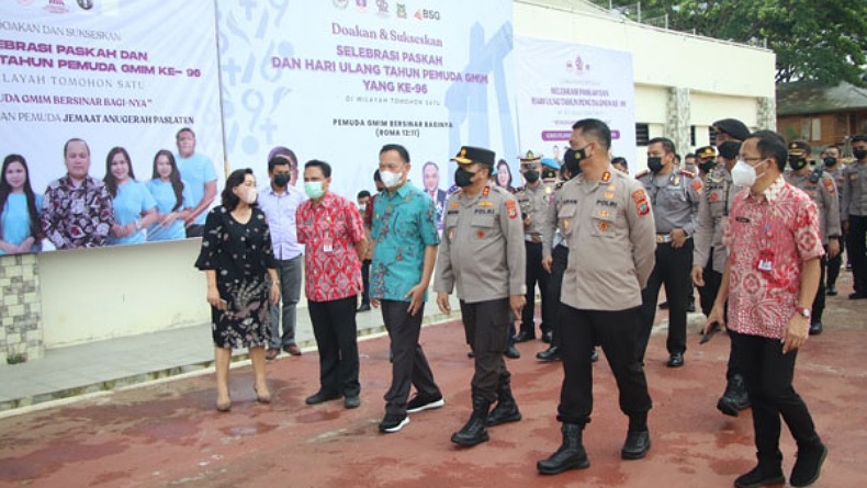 Kapolda Sulut Cek Lokasi Selebrasi Paskah dan HUT Pemuda GMIM Ke-96 di Tomohon