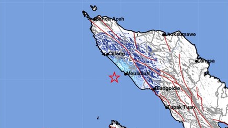 Gempa Terkini Magnitudo 4,6 Guncang Meulaboh
