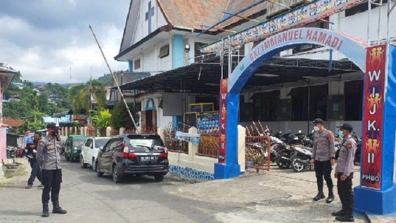 Amankan Kebaktian dan Misa Paskah, Polresta Jayapura Siagakan 303 Personel di 37 Gereja