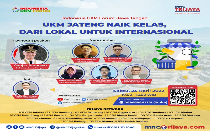 Dukung Pengusaha UKM Naik Kelas, Radio Trijaya Gelar Webinar, Daftar di Sini!