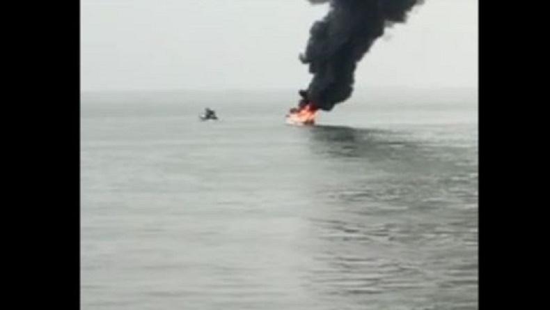 Speedboat Terbakar saat Sandar di Pos Lantamal XIII Tarakan, 2 Orang Terluka