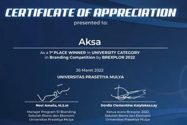  Keren, Tim Azka UGM Juara Branding Competition Brexplor 2022
