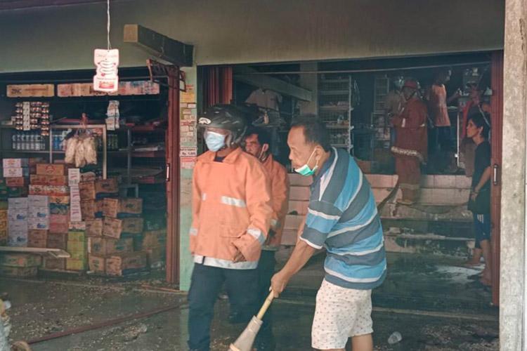 Tuang BBM ke Jeriken Tumpah, Warung Kelontong di Kulonprogo Hangus Terbakar