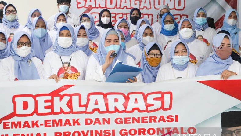 Ratusan Relawan di Gorontalo Dukung Sandiaga Uno Maju Pilpres 2024