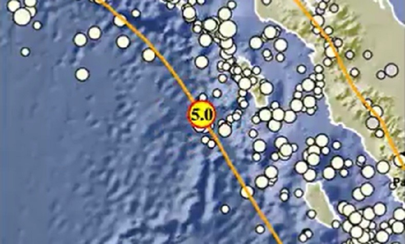 Gempa Terkini M5,0 Guncang Nias Barat, Tak Berpotensi Tsunami