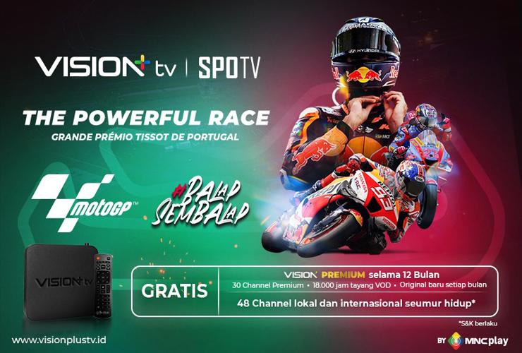 Live, Seri Pertama Eropa! Saksikan MotoGP Portugal 2022 melalui Channel SPOTV di Vision+ TV!