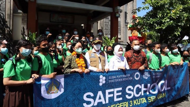 Simulasi Gempa Tsunami di Bali Jelang GPDRR, Diikuti Kepala BNPB dan Utusan PBB