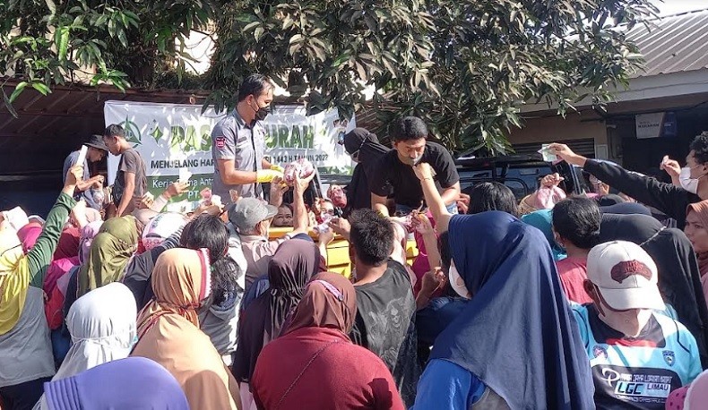 Harga Daping Sapi Tembus Rp180.000/Kg, Pasar Murah Polres Belitung Timur Diserbu Warga