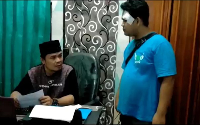 Driver Taksi Online di Palembang Dianiaya Penumpang, Pelipis Berdarah Datangi Kantor Polisi