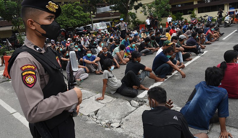 135 Tersangka Kasus Premanisme Diamankan Polrestabes Medan - Bagian 1