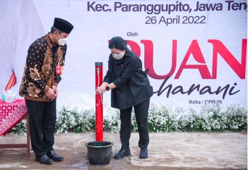 Resmikan Sambungan Air Bersih di Gendayakan Wonogiri, Puan: Kita Butuh Air