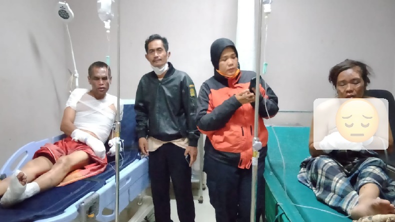 Bensin Sedang Dituang Meledak, Suami Istri di Sukabumi Terluka, Rumahnya Ludes