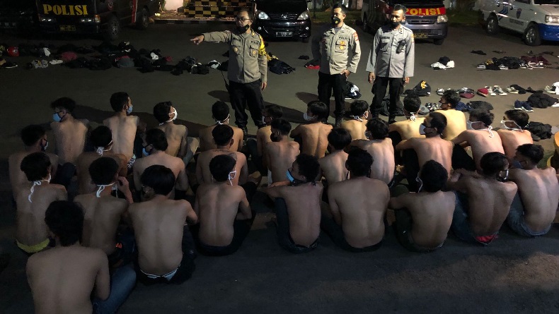 Bagi-bagi Takjil Berujung Bentrok di Citamiang Sukabumi, 127 Anggota XTC dan Brigez Ditangkap