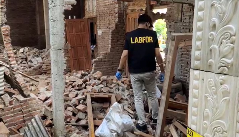 Petasan Meledak Lukai 4 Orang di Kediri, Labfor Temukan Alat Racik hingga Bahan Peledak