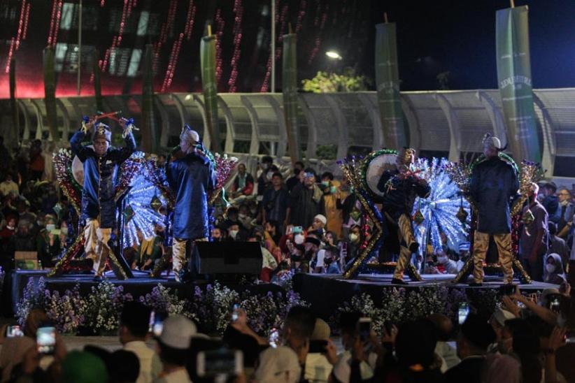 Ribuan Warga Meriahkan Festival Tabuh Bedug di Jakarta International Stadium - Bagian 3