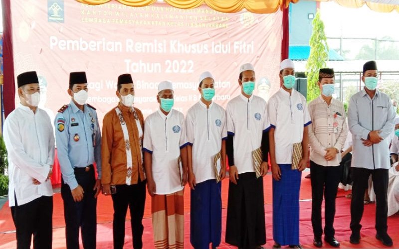 Terima Remisi, 28 Warga Binaan di Kalsel Bebas di Hari Raya Idul Fitri