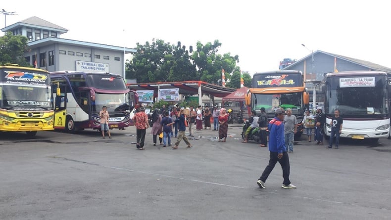 Arus Balik, Jumlah Penumpang Bus yang Tiba di Terminal Tanjung Priok Melonjak 100 Persen