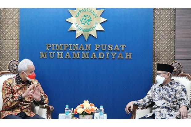 Ganjar Silaturahmi ke PP Muhammadiyah, Bahas Peran Agama hingga Rekonsiliasi